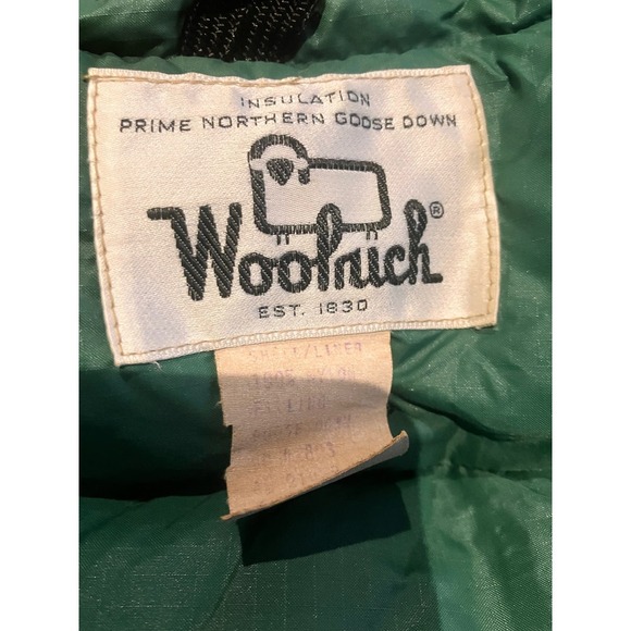 Woolrich Vintage Vest Goose down Green Puffer Large Womens 1980s VTG - Picture 5 of 11